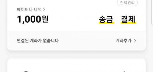 카카오페이 계좌추가