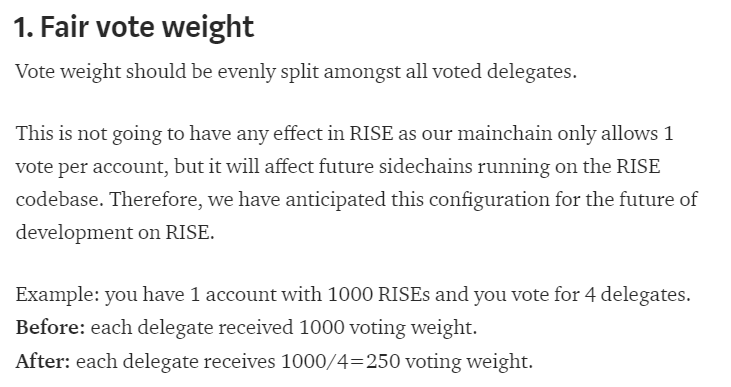 Fair vote weight